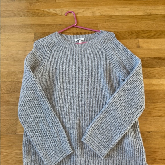 BP Nordstrom Gray Oversized Ribbed Cozy Sweater Women's Small - Picture 5 of 7